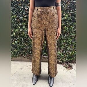 Dries Van Norton “Porter” Metallic Tweed Trouser